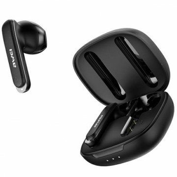 AWEI słuchawki Bluetooth 5.3 T66 TWS + stacja dokująca czarny|black
