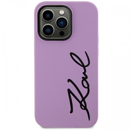 Karl Lagerfeld KLHCN61SKSVGU iPhone 11 | Xr  6.1" purpurowy|purple hardcase Silicone Signature image 3