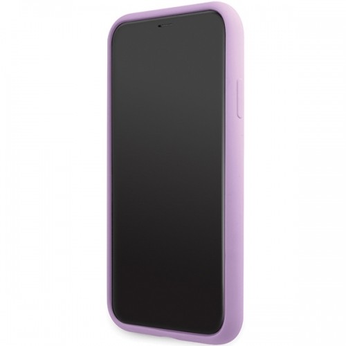 Karl Lagerfeld KLHCN61SKSVGU iPhone 11 | Xr  6.1" purpurowy|purple hardcase Silicone Signature image 5