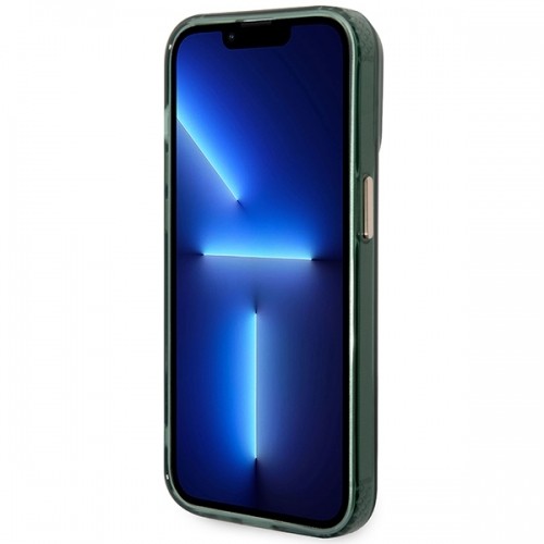 Guess GUHMP14XHTCMA iPhone 14 Pro Max 6,7" zielony|khaki hard case Gold Outline Translucent MagSafe image 5