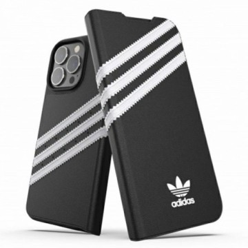 Adidas OR Booklet Case PU iPhone 13 Pro | 13 6,1" czarno biały|black white 47112
