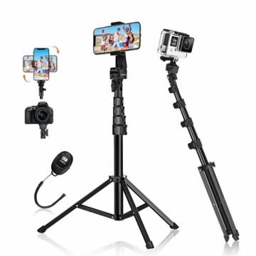 Fusion Accessories Fusion universāls statīvs | selfie stick | turētājs GOPRO | tālrunis | fotokamera 160 cm + pults