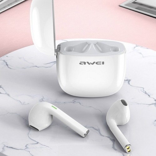 Awei Słuchawki Bluetooth T28 TWS+stacja dokująca Białe image 5