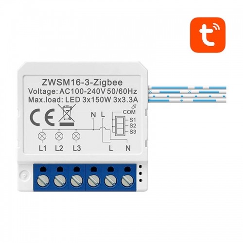 Smart Switch Module ZigBee Avatto ZWSM16-W3 TUYA image 1