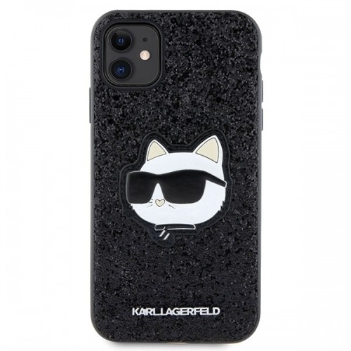 Original Pouch KARL LAGERFELD Glitter Choupette Patch KLHCN61G2CPK for Iphone 11| Xr Black image 3