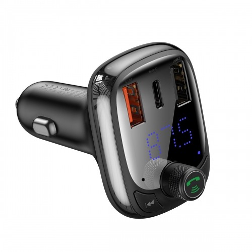 Bluetooth transmitter | car charger Baseus S-13 (Overseas Edition) - black image 1