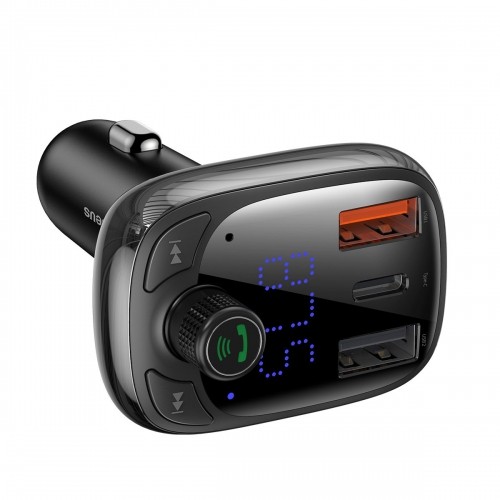 Bluetooth transmitter | car charger Baseus S-13 (Overseas Edition) - black image 3