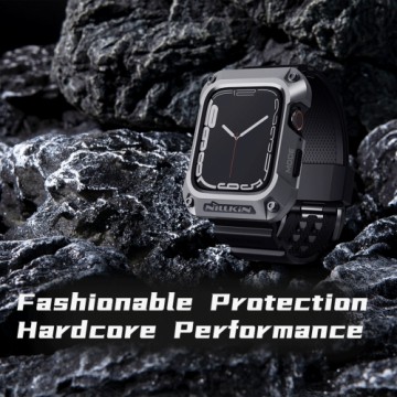 Nillkin DynaGuard Wristband + Case for Apple Watch Series 45mm 7|8 Gray
