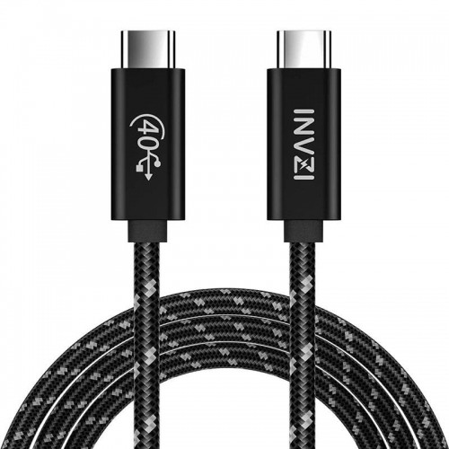 Invzi USB-C | USB4.0 Gen3 Cable 240W 40Gbps, 1m (Black) image 1