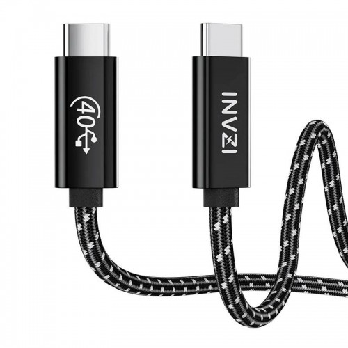 Invzi USB-C | USB4.0 Gen3 Cable 240W 40Gbps, 1m (Black) image 2