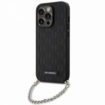 Karl Lagerfeld KLHCP14XSACKLHPK iPhone 14 Pro Max 6.7" czarny|black hardcase Saffiano Monogram Chain
