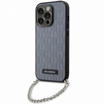 Karl Lagerfeld KLHCP14XSACKLHPG iPhone 14 Pro Max 6.7" srebrny|silver hardcase Saffiano Monogram Chain