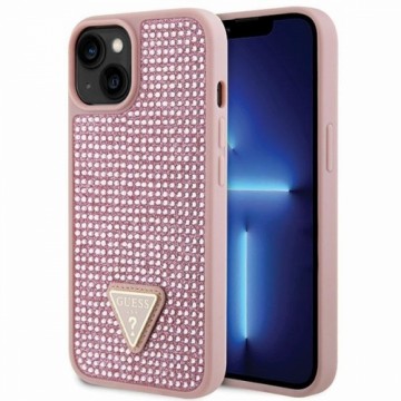 Guess GUHCP14MHDGTPP iPhone 14 Plus 6.7" różowy|pink hardcase Rhinestone Triangle