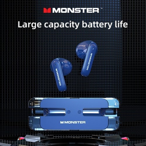 Monster XKT08 TWS Wireless Headset Blue image 1