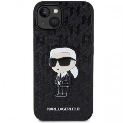 Karl Lagerfeld KLHCP14SSAKHPKK iPhone 14 6.1" czarny|black Saffiano Monogram Ikonik image 3