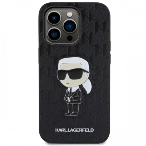 Karl Lagerfeld KLHCP14LSAKHPKK iPhone 14 Pro 6.1" czarny|black Saffiano Monogram Ikonik image 3