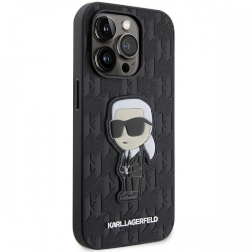 Karl Lagerfeld KLHCP14LSAKHPKK iPhone 14 Pro 6.1" czarny|black Saffiano Monogram Ikonik image 4
