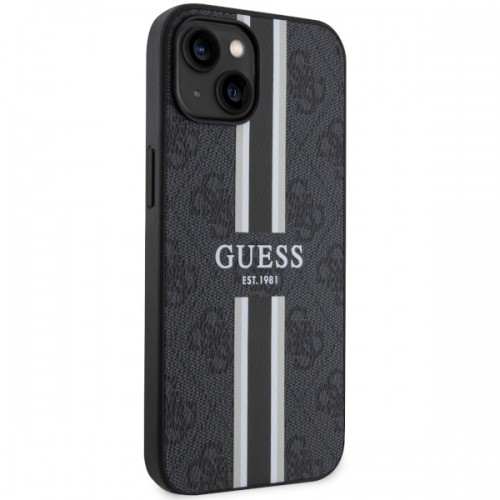 Guess GUHMP14SP4RPSK iPhone 14 6,1" czarny|black hardcase 4G Printed Stripes MagSafe image 4
