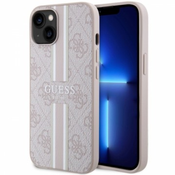Guess GUHMP14MP4RPSP iPhone 14 Plus 6,7" różowy|pink hardcase 4G Printed Stripes MagSafe