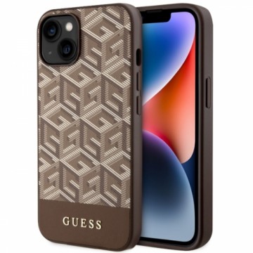 Guess GUHMP14MHGCFSEW iPhone 14 Plus 6,7" brązowy|brown hard case GCube Stripes MagSafe