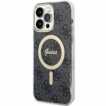 Guess 4G IML MagSafe Compatible Case for iPhone 14 Pro Max Black