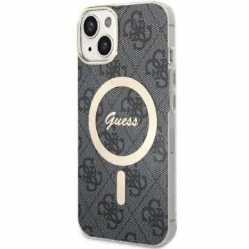 Guess 4G IML MagSafe Compatible Case for iPhone 14 Black