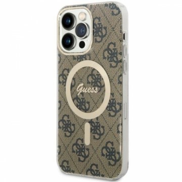 Guess GUHMP14XH4STW iPhone 14 Pro Max 6.7" brązowy|brown hardcase 4G MagSafe