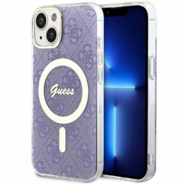 Guess GUHMP14SH4STU iPhone 14 6.1" purpurowy|purple hardcase 4G MagSafe