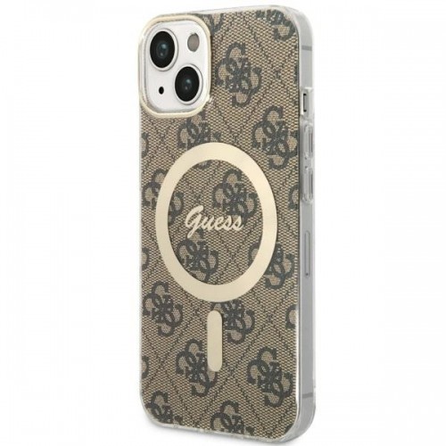 Guess GUHMP14MH4STW iPhone 14 Plus 6.7" brązowy|brown hardcase 4G MagSafe image 1