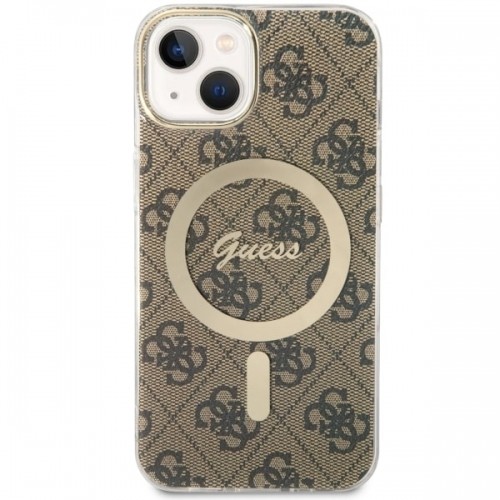 Guess GUHMP14MH4STW iPhone 14 Plus 6.7" brązowy|brown hardcase 4G MagSafe image 2