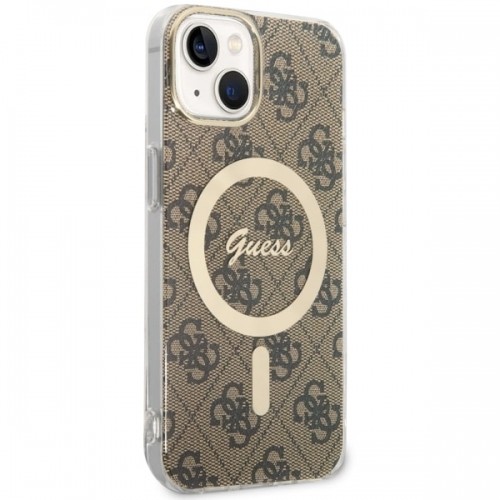 Guess GUHMP14MH4STW iPhone 14 Plus 6.7" brązowy|brown hardcase 4G MagSafe image 3