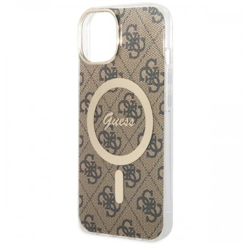 Guess GUHMP14MH4STW iPhone 14 Plus 6.7" brązowy|brown hardcase 4G MagSafe image 5