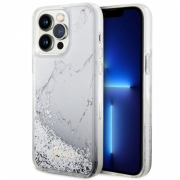 Guess GUHCP14XLCSGSGH iPhone 14 Pro Max 6.7" biały|white hardcase Liquid Glitter Marble