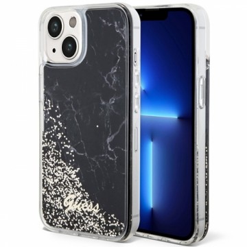 Guess GUHCP14SLCSGSGK iPhone 14 6.1" czarny|black hardcase Liquid Glitter Marble