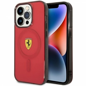 Ferrari FEHMP14XURKR iPhone 14 Pro Max 6.7" czerwony|red hardcase Translucent Magsafe