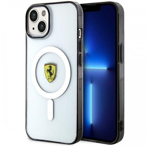 Ferrari FEHMP14SURKT iPhone 14 6,1" przezroczysty|transparent hardcase Outline Magsafe image 1