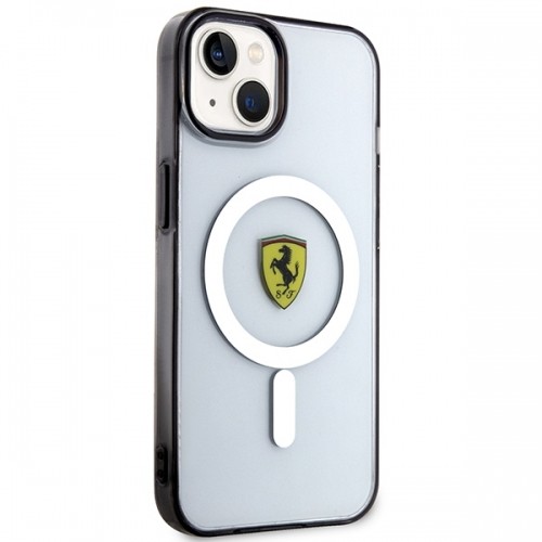 Ferrari FEHMP14SURKT iPhone 14 6,1" przezroczysty|transparent hardcase Outline Magsafe image 4