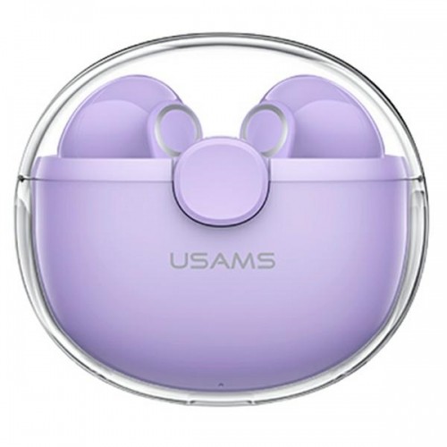USAMS Słuchawki Bluetooth 5.1 TWS BU series bezprzewodowe fioletowy|purple BHUBU02 image 1