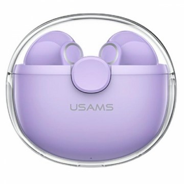 USAMS Słuchawki Bluetooth 5.1 TWS BU series bezprzewodowe fioletowy|purple BHUBU02