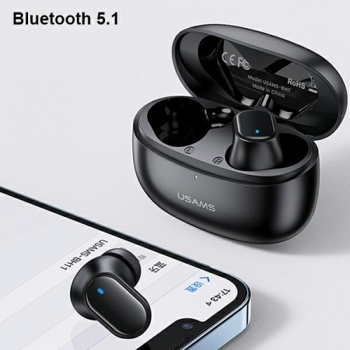USAMS Słuchawki Bluetooth 5.1 TWS BH series bezprzewodowe biały|white BHUBH02 image 5
