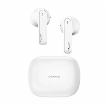 USAMS Słuchawki Bluetooth 5.0 TWS SM series bezprzewodowe biały|white BHUSM01 (US-SM001)
