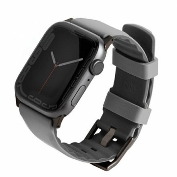 UNIQ pasek Linus Apple Watch Series 4|5|6|7|8|SE|SE2 38|40|41mm. Airosoft Silicone szary|chalk grey