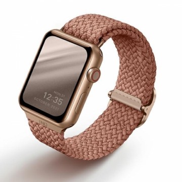 UNIQ pasek Aspen Apple Watch 44|42|45|49 mm Series 4|5|6|7|8|SE|SE2|Ultra Braided różowy|grapefruit pink