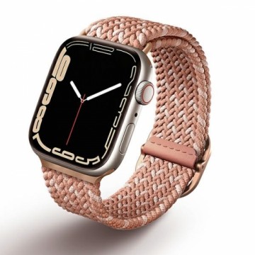 UNIQ pasek Aspen Apple Watch 40|38|41mm Series 4|5|6|7|8|SE|SE2 Braided DE różowy|citrus pink