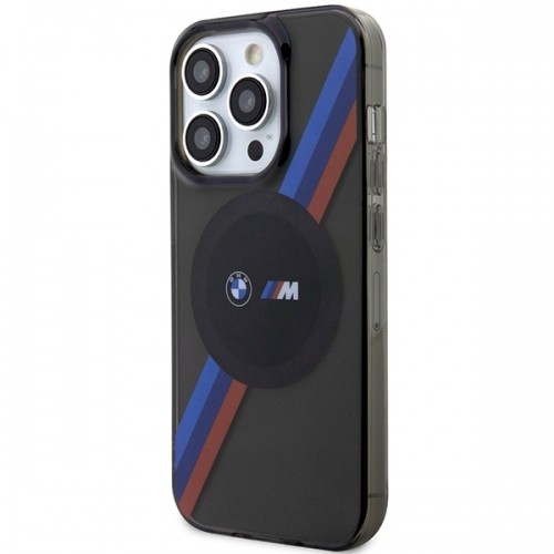 Etui BMW BMHMP14XHDTK iPhone 14 Pro Max 6,7" szary|grey hardcase Tricolor Stripes MagSafe image 2