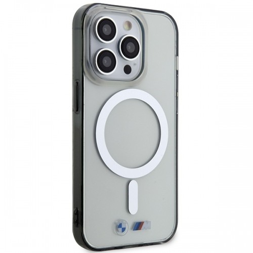 Etui BMW BMHMP14LHCRS iPhone 14 Pro 6.1" transparent hardcase Silver Ring MagSafe image 4