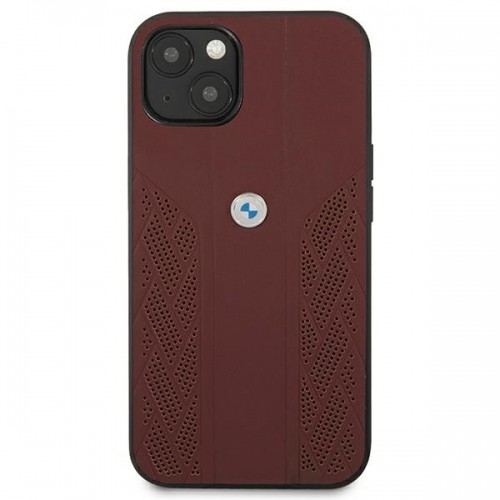 Etui BMW BMHCP13SRSPPR iPhone 13 mini 5,4" czerwony|red hardcase Leather Curve Perforate image 2