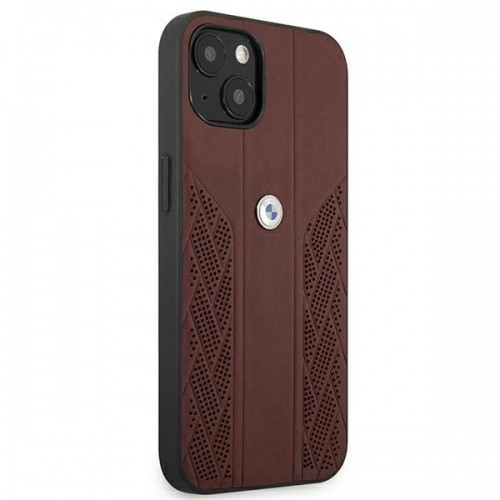 Etui BMW BMHCP13SRSPPR iPhone 13 mini 5,4" czerwony|red hardcase Leather Curve Perforate image 3