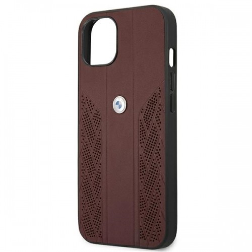 Etui BMW BMHCP13SRSPPR iPhone 13 mini 5,4" czerwony|red hardcase Leather Curve Perforate image 5