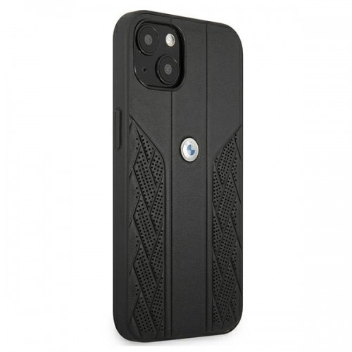 Etui BMW BMHCP13SRSPPK iPhone 13 mini 5,4" czarny|black hardcase Leather Curve Perforate image 4